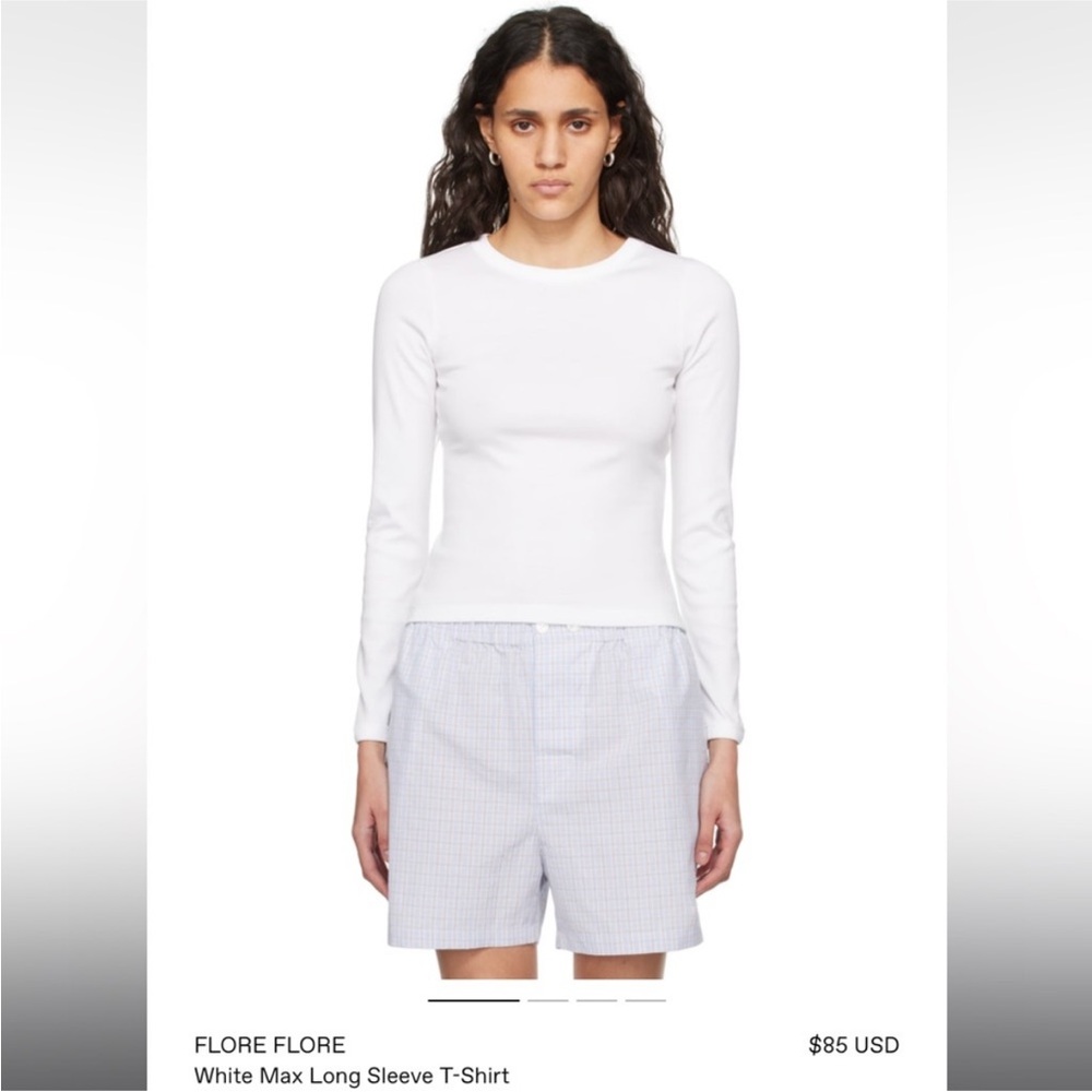 Flore Flore Max White Long Sleeve Top